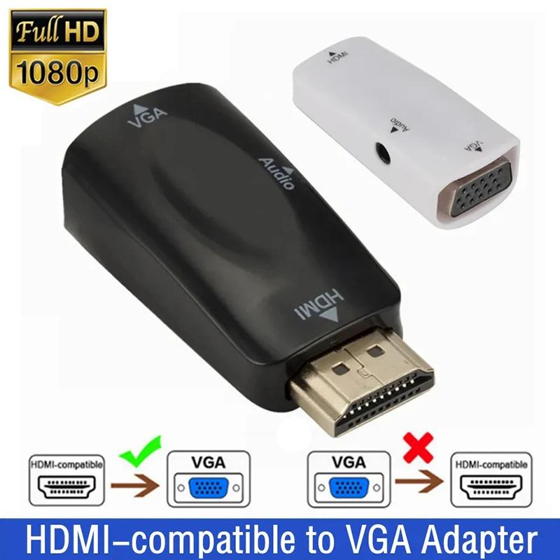 PC Ʈ º HDMI-VGA ̺ ȯ, HDMI -VGA  ȯ , 3.5mm  , HD 1080P